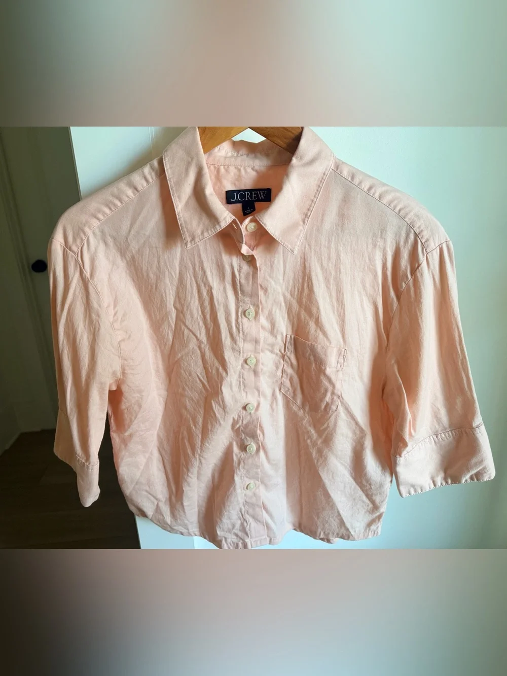 J CREW Herringbone Twill Button Up Shirt